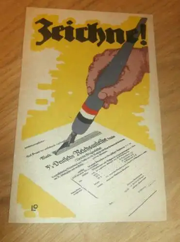 Karte - ZEICHNE ! Deutsche Reichsanleihe 1940 , Anleihe , Reichsbank , Schuldverschreibung / Schatzanweisung !!