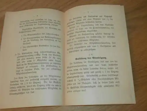 Königlich Preußisches Infanterieregiment von Horn / 3. Rhein , Satzung von 1921 , Leer / Ostfriesland , extrem selten !