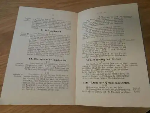 Füsilier-Regiment Nr. 90 , Satzung von 1902 , Rostock in Mecklenburg ,extrem selten ,super Zustand