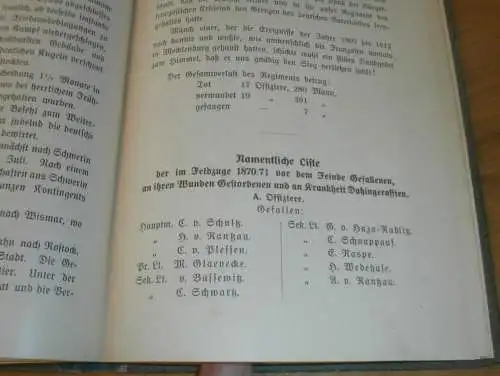 Füsilier-Regiment Nr. 90 , 1788-1908 , Darstellung der Geschichte , Rostock in Mecklenburg ,extrem selten ,super Zustand