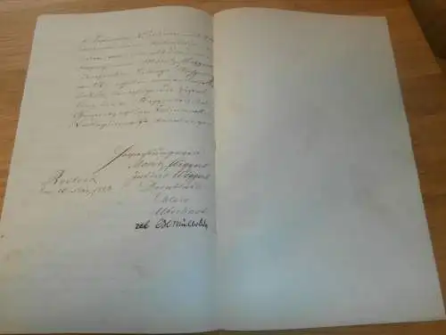 uraltes Dokument , Criminal-Collegium zu Bützow 1863, Rostock in Mecklenburg !!