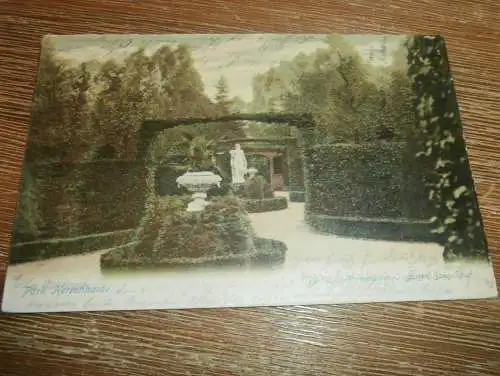 alte AK - Park Herrenhaide b Burgstädt , 1904 ,  Ansichtskarte !!