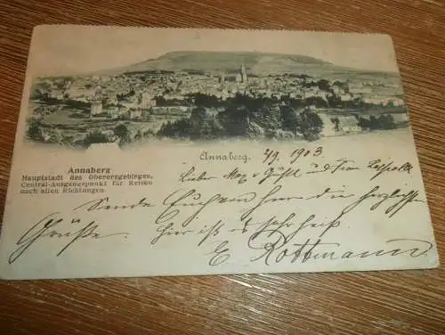 alte AK -  Annaberg , 1903 , Panorama , Ansichtskarte !!