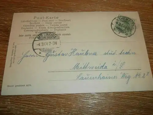 alte AK - Mädchen aus Sachsen , 1904 , Mittweida , Chemnitz , Ansichtskarte !!