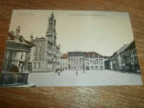 alte AK - Kamenz i. Sa. , 1915 , Markt mit Rathaus , Ansichtskarte !