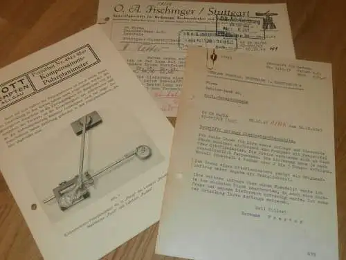 Daimler Benz - Planimeter , 1943 , Flugzeugbau , Backnang DB 603 Motor , original Dokumente , Flugzeug - Forschung