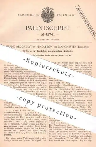 original Patent - Frank Reddaway , Pendleton / Manchester , England , 1887 , Schläuche | Schlauch , Treibriemen , Riemen