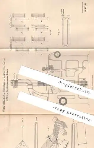 original Patent - Frank Reddaway , Pendleton / Manchester , England , 1887 , Schläuche | Schlauch , Treibriemen , Riemen