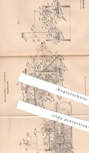 original Patent - John Hopewell , Cambridge , England , 1894 , Straßenkehrmaschine | Straßenreinigung , Kehrmaschine !!