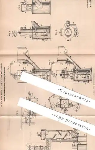 original Patent - Dr. Eduard Besemfelder , Berlin / Charlottenburg , 1900 , Erzeugung von Mischgas | Gas , Gase , Säure