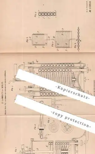 original Patent - E. Lamberts , Berlin , 1899 , Absorber für Ammoniak - Absorptionsmaschinen | Gas , Gase