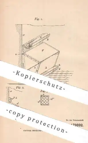 original Patent - Connex Company Ges. für Verwertung Industrieller Erfindungen Berlin , 1905 , Klopfgerüst für Teppich