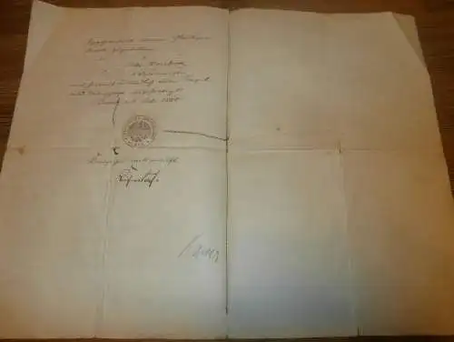 Preußischer Hypothekenbrief , Ennigloh b. Bünde , Kr. Herford 1888-1895 , Johann Hefter , Peter Haubrok , Dr. Weihe !!