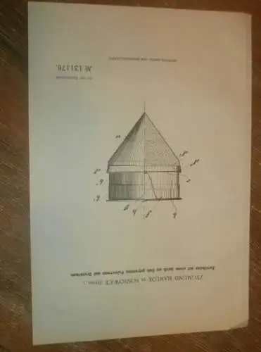 original Patent - Zygmund Mamlok in Sosnowice , 14.07.1901 , Zerstäuber für Pulver , Russland !!