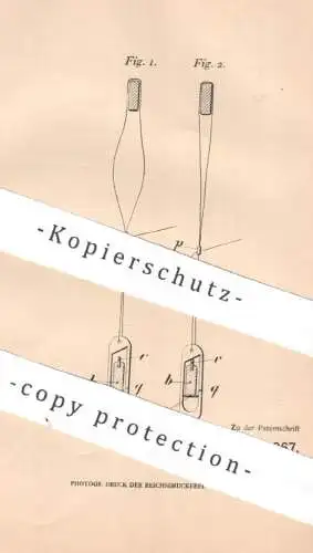 original Patent - Friedrich Pick , Rudolf Pick , Wien , Österreich , 1904 , Kettenfadenwächter für Webstühle | Webstuhl