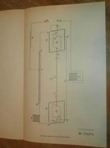 original Patent -  Anatol Krukowsky in Kiew , 25.10.1906 , Messung von Wechselstrom , Russland !!