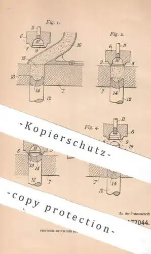 original Patent - Anne Marie Lucien Lacaze , Dijon , Frankreich , 1904 , Pressen von Kugeln | Kugel , Presse | Kugelform