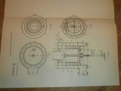 original Patent -  Dr. R. Cellarius in Sergiefski Possad / Sergijew Possad , 2.12.1904 , Schwefelsäure , Russland !!