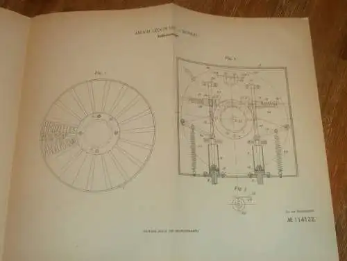 original Patent - Anisim Ledowsky in Moskau , 23.08.1899 , Stationsanzeiger , Automobile , Russland !!!