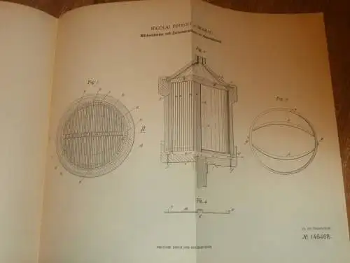 original Patent - Nicolai Petroff in Moskau , 19.01.1900 , Milchschleuder , Molkerei , Milch , Russland !!!