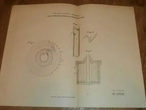 original Patent - Nicolai Petroff in Moskau , 19.01.1900 , Milch-Schleudertrommel , Molkerei , Milch , Russland !!!