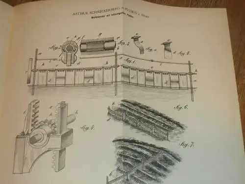 original Patent - Arthur Schneckenberg in Putbus a. Rügen i. Mecklenburg , 5.11.1899 , Apparat für Meereswellen !!