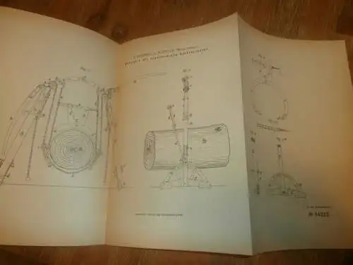 original Patent - R. Dolberg in Rostock i. Mecklenburg , 17.03.1885 , Hebewerk mit Gerüstständer !!