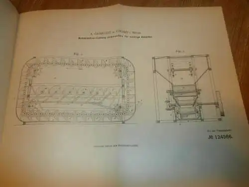 original Patent - A. Grählert in Gnoien i. Mecklenburg , 20.12.1900 , Apparat für Windmühle und Wassermühle !!