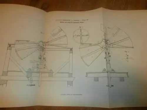 original Patent - August Mehardel in Jarmen b. Züssow i. Mecklenburg , 22.02.1887 , Windrad , Windmühle  !!