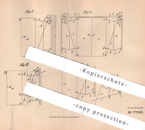 original Patent - Joseph Dierickx , Uccle , Belgien , 1905 , Schiebetür mit Gelenkstangenführung | Tür Türen , Doppeltür