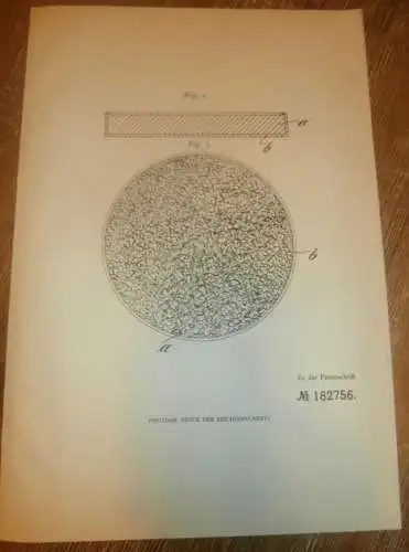 original Patent - Wilhelm Berg in Demmin i. Mecklenburg , 10.07.1906 , Bierdeckel , Bierglas - Untersetzer , Kneipe  !!