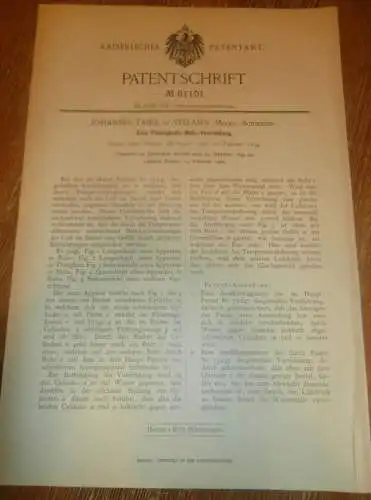 original Patent - Johannes Tabel in Vellahn i. Mecklenburg , 24.10.1894 , Meßapparat , Schankwirtschaft !!