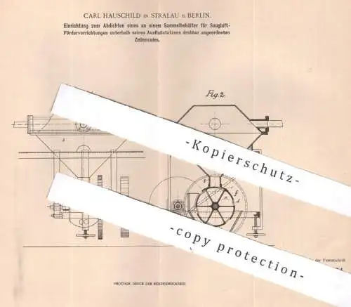 original Patent - Carl Hauschild Stralau / Berlin | 1903 | Sammelbehälter Abdichten | Dichtung , Behälter , Manschetten