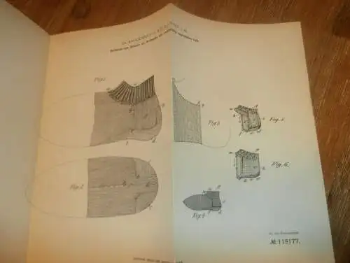 original Patent - Dr. Krückmann in Neukloster i. Mecklenburg , 15.08.1899 , Stricken von Strümpfen , Strickerei !!!