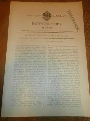 original Patent - Heinrich Lüdemann in Laage i. Mecklenburg ,19.03.1899 Jaucheverteiler , Agrar , Landwirtschaft , Bauer