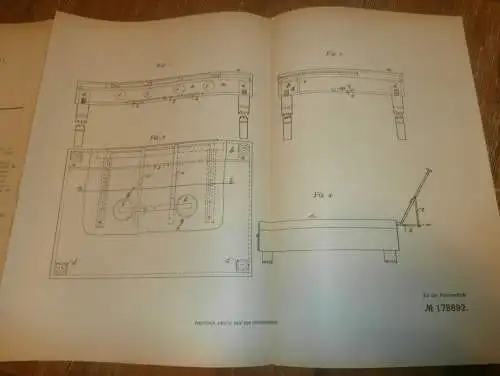 original Patent - Johann Gerstner in Barth i. Mecklenburg , 11.10.1905 , Zither - Kasten , Instrument , Musik !!!