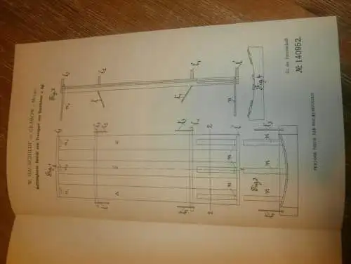 original Patent - W. Hauschildt in Grabow i. Mecklenburg ,  19.02.1902 , Transport von Steinen , Eisenbahn , Schiff !!!