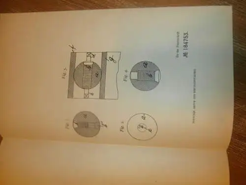 original Patent - Rudolf Gawron in Greifswald i. Mecklenburg , 12.05.1906 , Kugellager , Maschinenbau , Berlin !!!