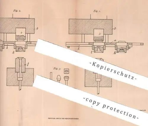 original Patent - Otto Lankhorst , Düsseldorf , 1905 , Spindelpresse mit Reibräderantrieb | Presse , Pressen , Bolzen !