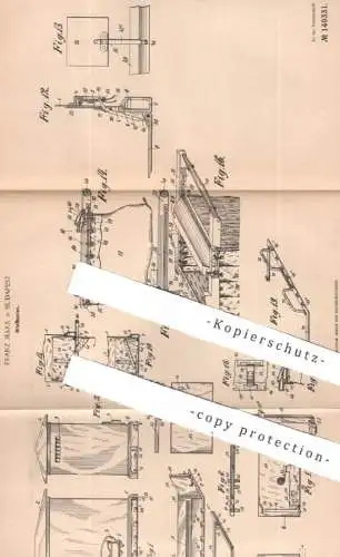 original Patent - Franz Marx , Budapest Ungarn | 1902 | Briefkasten | Brief , Briefe , Post , Beutel , Sack , Briefsack