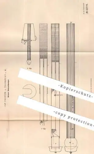 original Patent - Ján Paleček , Frankfurt / Main , 1887 , Hörbarer Siedepunktanzeiger | Siedepunkt , Wasser , Kochen !
