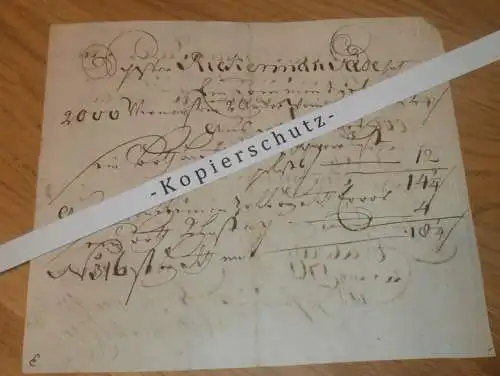 Hafenschein Rügen / Stralsund - 1761 - Retzow , Mecklenburg ,mit Signatur v. Kapitän , mit Angabe zu Schiff und Ladung !