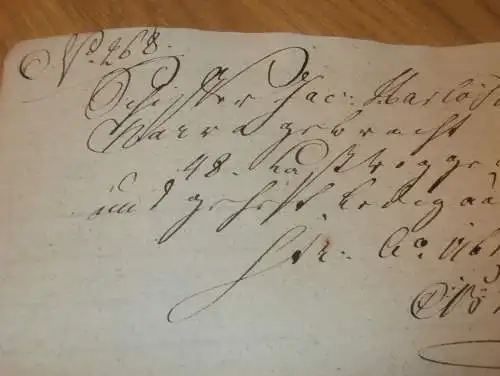 Hafenschein Narwa / Narva , Stralsund - 1761 - Mecklenburg , mit Signatur v. Kapitän , mit Angabe zu Schiff und Ladung !