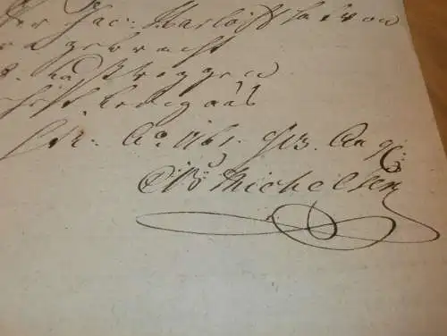 Hafenschein Narwa / Narva , Stralsund - 1761 - Mecklenburg , mit Signatur v. Kapitän , mit Angabe zu Schiff und Ladung !