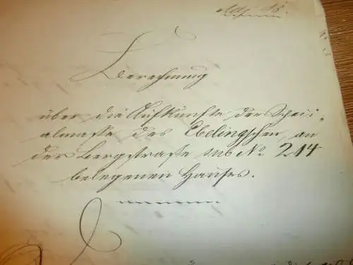 komplette Akte - von Weltzien , 1843-1849 , Adel - Mecklenburg , New Courant !!!