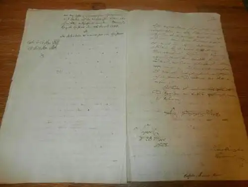 komplette Akte - von der Osten-Sacken , 1808 , von Hardenberg in Wien , von Lepel auf Dobbin , Bellin , Mecklenburg !!!
