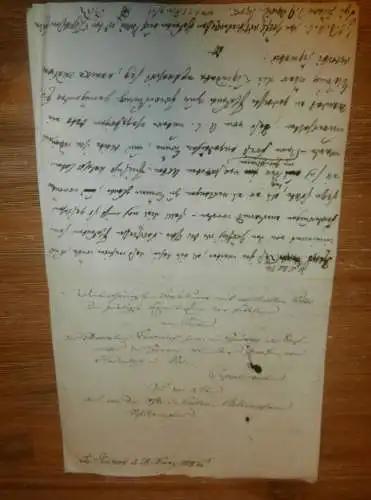 komplette Akte - von der Osten-Sacken , 1808 , von Hardenberg in Wien , von Lepel auf Dobbin , Bellin , Mecklenburg !!!