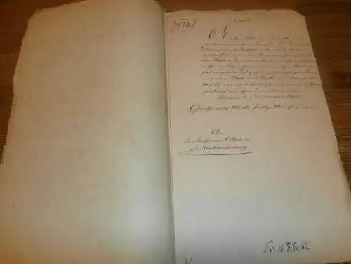 komplette Akte - Criminal-Kollegium zu Bützow , 1862 , Neubrandenburg , Kaufmann Bluhme , Mecklenburg !!!