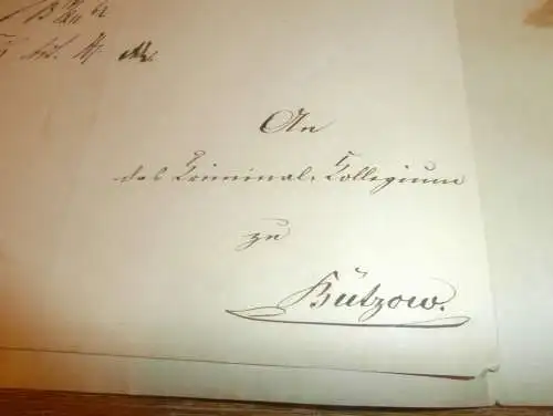 komplette Akte - Criminal-Kollegium zu Bützow , 1862 , Neubrandenburg , Kaufmann Bluhme , Mecklenburg !!!