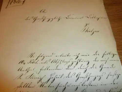 komplette Akte - Criminal-Kollegium zu Bützow , 1862 , Neubrandenburg , Kaufmann Bluhme , Mecklenburg !!!